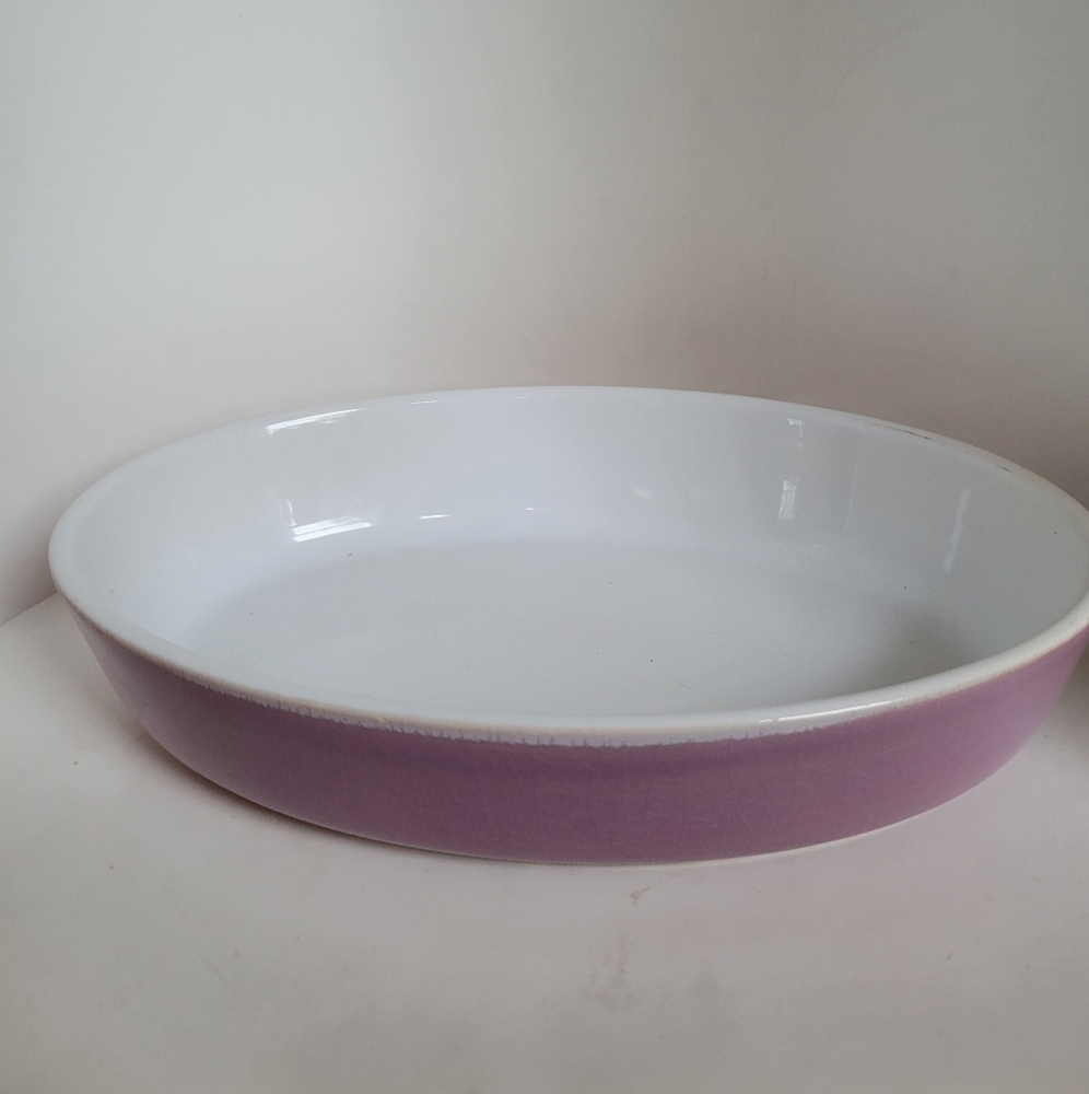 French Oval Lavender Casserole Dish10" X 7"Made in France